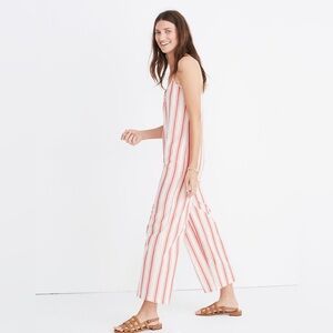 Madewell Striped Cami Jumpsuit Size Medium
